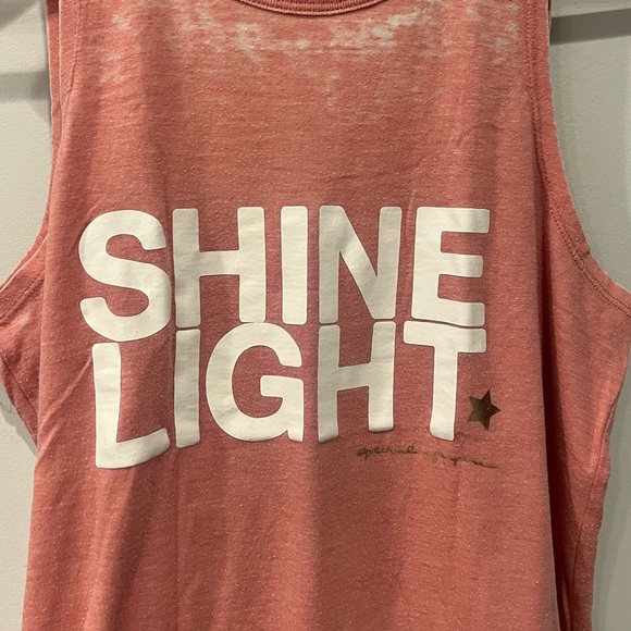 Spiritual Gangster Light Movement Open Back Pink Shine Light Tank - Picture 5 of 6